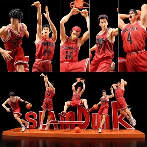 슬램덩크 THEFIRSTSLAMDUNK 5인 피규어 풀세트 굿즈 장식품 세트, 1세트