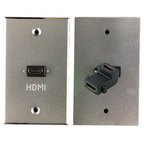 벽부판넬 알루미늄월플레이트 HDMI1구꺽임 프로젝터TV, 1개