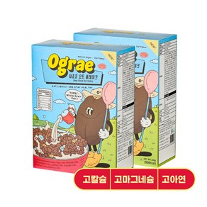 오그래 딥초코오트플레이크 바삭한 퍼핑귀리간식 아침식사대용, 2개, 240g