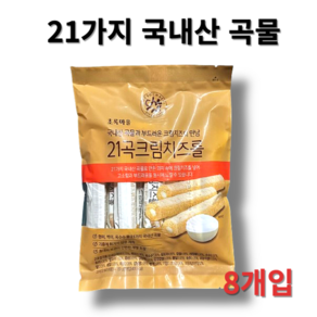 초록마을 21곡 크림치즈롤 패밀리팩, 80g, 2개