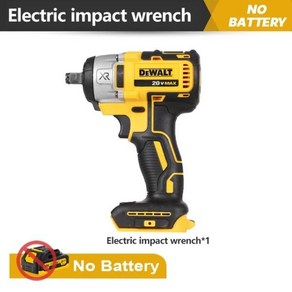 Dewalt DCF880 무선 임팩트 렌치 20V 2300RPM 충전식 13mm 전기 리튬 배터리 203Nm 전동 공구, 1개, CHINA