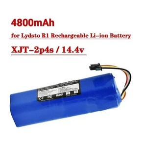 Lydsto R1 로봇 진공 청소기용 대용량 100 R1 충전식 리튬 이온 배터리 9800mAh 배터리 2024, 2) 금, 없음, 1개