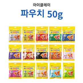 [아모스] 탱탱아이클레이 50g / 칼라점토 아이클레이만들기, 형광핑크, 1개