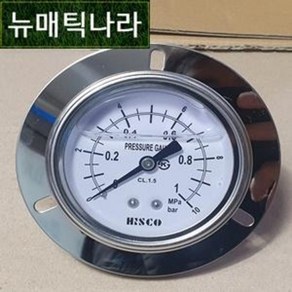 [ HISCO ] GOBD60X15 ( 판넬형 오일충만 압력 게이지 BD 60파이 15KG 15ba PT 1/4 / 히스코 압력계 HSI 협성계기 유압 ), 1개