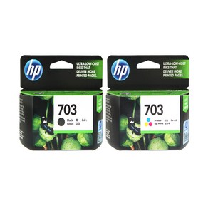 HP NO.703 정품잉크 CD887AA CD888AA, NO.703 (흑백+칼라)세트/정품, 1개