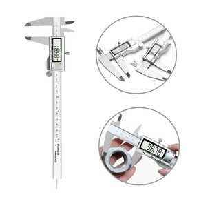 OK 고정밀 측정공구 디지털 버니어 캘리퍼스 실버