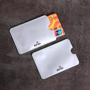 RFID 차단지갑 10pcs 안티 스캔 카드 슬리브 신용 nfc fid 카드 수호자 안티 자기 알루미늄 호일 휴대용 은행 카드 홀더, 은