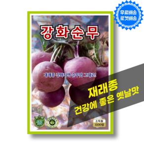 강화순무 씨앗 (1500립) 국내채종 재래종 순무 씨앗 씨 종자, 1개