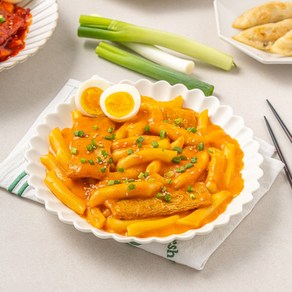 띵동떡볶이 - 당일생산 생밀떡 간편한 1인분 밀키트 / 로제맛