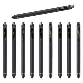 Pentel ENERGEL 에너겔 슬림(BLN435R1/BL437R1) 0.5mm/0.7mm 10개 세트, 에너겔 슬림 0.7mm 흑 10개