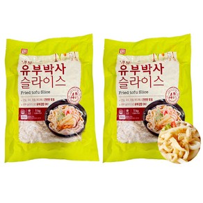 한성 슬라이스 유부 1kg x 2개 / 냉동 유부, 2kg