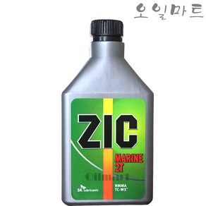 오일마트 SK 지크 ZIC 마린 2T 2행정 50:1 선외기 모터보트 무연 엔진오일 기계톱 예초기 엔진톱 무연 2T 희석비율 50:1, 1개