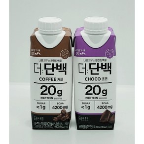 빙그레 더단백 드링크 250ml 초코 6개 + 커피 6개, 6세트, 6세트