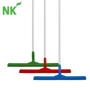 [식공구] 엔케이 일체형 실리콘 바닥 밀대 (60cm 봉포함) / 청소용 가정용 업소용 욕실 화장실 물 대형 롱 고무 스퀴지 물기 제거 청소 도구 용품 해썹 HACCP, 초록, 130cm, 1개