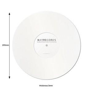 축음기 턴테이블 비닐용 아크릴 슬립 매트 정전기 방지 개선 음질, 1개, 1.WHITE