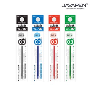 자바 셀렉트 중성 리필심 0.3mm 핀타입 나노3겔리필 24개입