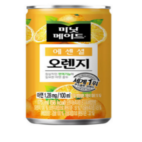 미닛메이드 에센셜 오렌지주스, 175ml, 60개