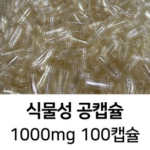 식물성 공캡슐 100캡슐 - 식약처허가 FDA 할랄 코셔 ISO등 인증제품, 1세트