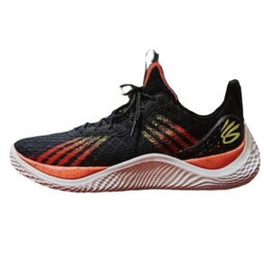 Under Armour Curry 10 Flow 남녀용 실전 농구화 검붉다