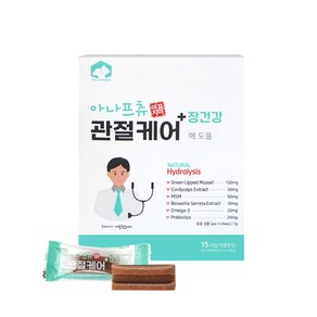 펫러닝 강아지 아나프츄 관절케어 15p, 초록잎홍팝, 105g, 1개