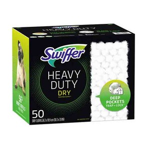 스위퍼 해비 듀티 드라이 바닥 청소 포 리필 50ct Swiffe Sweepe Heavy Duty Dy Sweeping Cloth Refills 50-count, 1개