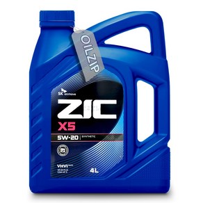 지크 ZIC X5 SN PLUS 5W20 4L 경제적인 엔진오일 가솔린, ZIC-X5 4리터, 1개