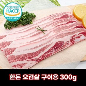 디에스미트 한돈 오겹살 구이용 300g 우시산한돈 냉장, 1개