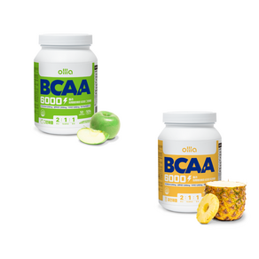 [1+1] 올라 BCAA 6000 맛있는 아미노산 보충제, 그린애플파인애플, 2개, 500g