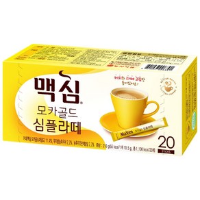 맥심 모카골드 심플라떼 20T, 10.5g, 20개입, 1개