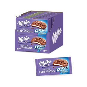 Milka 밀카 Sensations OREO 초콜릿칩 쿠키 12팩입, 12개