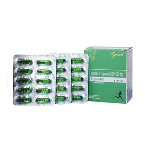 Genone E-Gen 400 Vitamin E Capsule fo Glowing Face Skin and Hai Nutition, 1세트, 30정