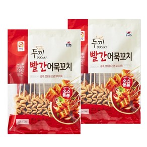 두끼 빨간 어묵 꼬치, 2개, 345g