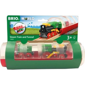 BRIO WORLD 스팀 트레인 및 터널 33892 ABS, 1개