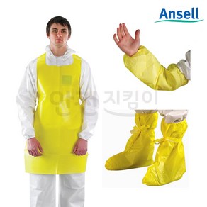 Ansell 내화학 덧신 토시 앞치마 MC3000 부분보호복 방진복 실험복, 1개