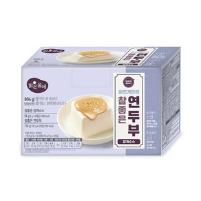 빠르게한끼 국산 참좋은 연두부 125g+참깨소스 9g 6개