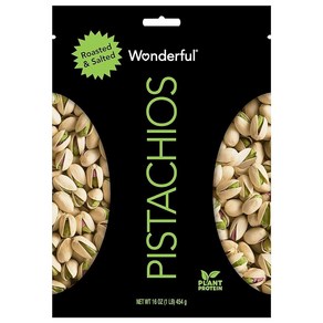 Wonderful Pistachios 로스트 앤 솔티드 피스타치오 473.2ml16온스 414338