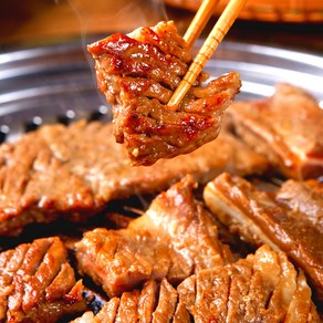 [국내산 돼지 왕갈비] 칼집 양념 돼지 왕구이 5대 2KG, 1개