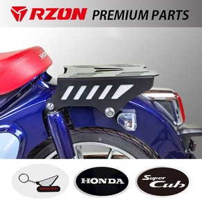 RZON/알존 슈퍼커브C125텐덤캐리어 C125탑박스브라켓 C125짐대 알존/RZON C125리다이 리어백/탑케에스 장착 알존C125리어캐리어 RZON/C125텐덤브라켓 연장브라켓, 쿠/알존C125텐덤캐리어+H링+CUB씬2+H씬2