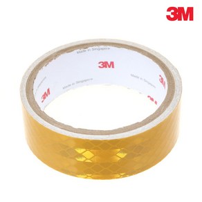 3M 연질 고휘도 반사테이프 30mm 안전 반사지, 황색, 30mm x 1.5m, 1개