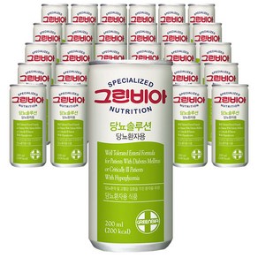 그린비아 당뇨 솔루션 균형 영양식 환자식, 200ml, 30개