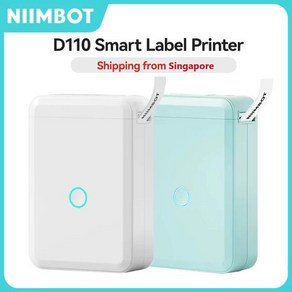 미니라벨기 라벨프린터 Niimbot D110 미니 휴대용 열 프린터 잉크 없는 자체 접착 라벨 메이커 라벨링 장치 신제품, 06 D110 Geen, 1개