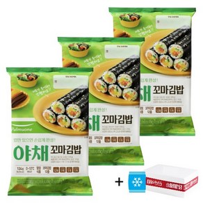 (냉장)[풀무원]꼬마야채김밥세트124g, 124g, 3개