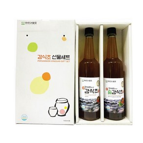 자연과발효 5년숙성 감식초+솔잎감식초 750ml 2병세트, 단품, 1세트, 1.5L