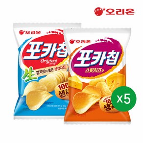 오리온 포카칩 스윗치즈(60g)5개+포카칩 오리지널(66g)5개, 1개