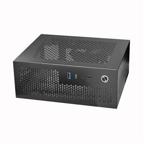 Goodisoy A09 블랙 Typec10g+USB3.0 -ITX 0.8mm SPCC 데스크탑 컴퓨터 케이스 플렉스 PSU에 적합 414590, Goodisoy A09 블랙 Typec10g+USB3