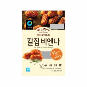 청정원 리치부어스트 칼집 비엔나 1.5kg 1개