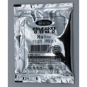 [아이싱싱]움트리 양념쌈장 25g 고기 양념 일회용 업소용 포장 배달용 캠핑용 (유통기한2026년 4월), 350개