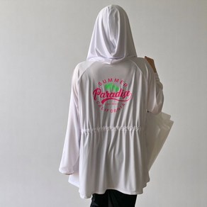 [ 국내제작 ] 55~99까지 오버핏 파라다이스 롱 후드 집업 빅사이즈 래쉬가드