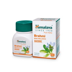 Himalaya Wellness Pue Hebs Bahmi Mind Wellness Impoves Aletness, 1개, 60정