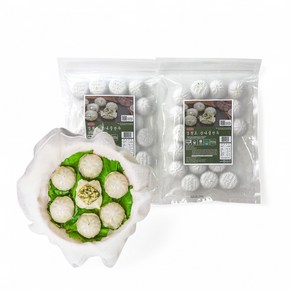노밀가루 만두피 토박이마을 강원도 산나물 만두, 600g, 2개